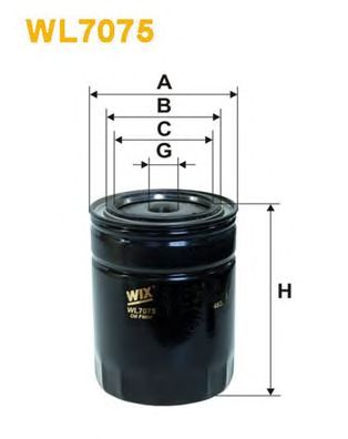 WIX FILTERS wl7075 -  Фильтр масляный двигателя
